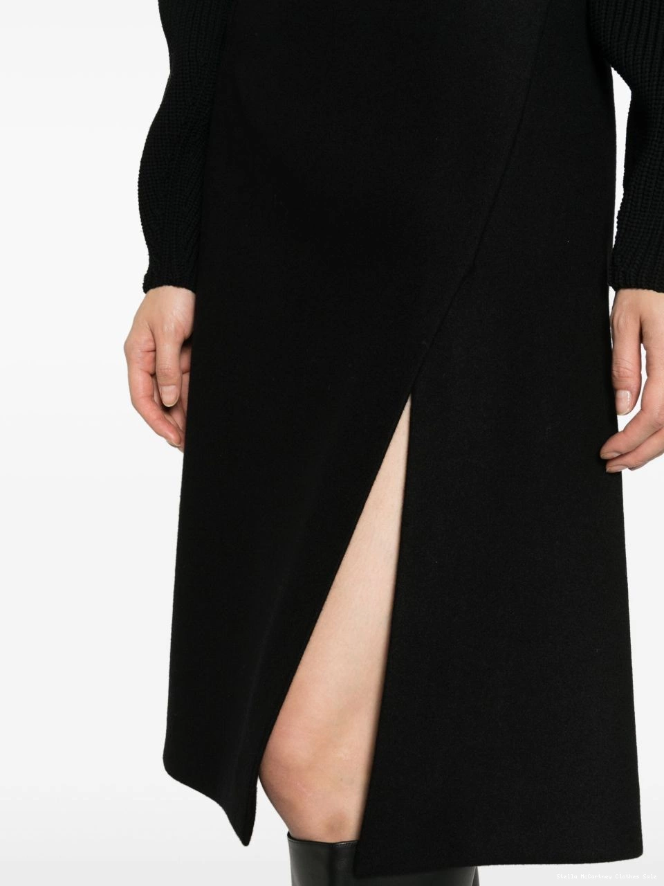 Cheap Women skirt A-line McCartney Stella front-split felted 0630